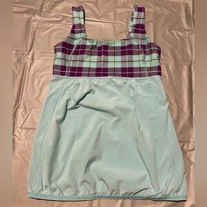 Ivivva Purple and Blue Plaid Tank